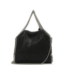 Stella McCartney Falabella Mini Tote Black Vegan Shaggy Deer Fold Over Bag