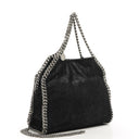 Stella McCartney Falabella Mini Tote Black Vegan Shaggy Deer Fold Over Bag