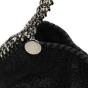 Stella McCartney Falabella Mini Tote Black Vegan Shaggy Deer Fold Over Bag