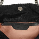 Stella McCartney Falabella Mini Tote Black Vegan Shaggy Deer Fold Over Bag