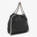 Stella McCartney Falabella Mini Tote Black Vegan Shaggy Deer Fold Over Bag