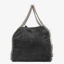 Stella McCartney Falabella Mini Tote Black Vegan Shaggy Deer Fold Over Bag
