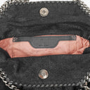 Stella McCartney Falabella Mini Tote Black Vegan Shaggy Deer Fold Over Bag