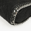 Stella McCartney Falabella Mini Tote Black Vegan Shaggy Deer Fold Over Bag