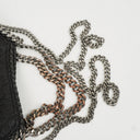Stella McCartney Falabella Mini Tote Black Vegan Shaggy Deer Fold Over Bag