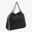 Stella McCartney Falabella Mini Tote Black Vegan Shaggy Deer Fold Over Bag