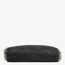 Stella McCartney Falabella Mini Tote Black Vegan Shaggy Deer Fold Over Bag
