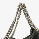 Stella McCartney Falabella Mini Tote Black Vegan Shaggy Deer Fold Over Bag