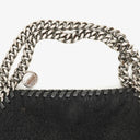 Stella McCartney Falabella Mini Tote Black Vegan Shaggy Deer Fold Over Bag