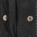 Stella McCartney Falabella Mini Tote Black Vegan Shaggy Deer Fold Over Bag