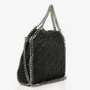 Stella McCartney Falabella Mini Tote Black Vegan Shaggy Deer Fold Over Bag