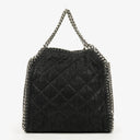 Stella McCartney Falabella Mini Tote Black Vegan Shaggy Deer Fold Over Bag
