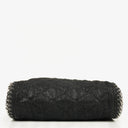 Stella McCartney Falabella Mini Tote Black Vegan Shaggy Deer Fold Over Bag