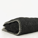 Stella McCartney Falabella Mini Tote Black Vegan Shaggy Deer Fold Over Bag