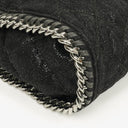 Stella McCartney Falabella Mini Tote Black Vegan Shaggy Deer Fold Over Bag