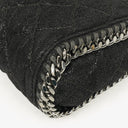 Stella McCartney Falabella Mini Tote Black Vegan Shaggy Deer Fold Over Bag