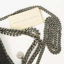 Stella McCartney Falabella Mini Tote Black Vegan Shaggy Deer Fold Over Bag