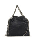 Stella McCartney Falabella Mini Tote Dark Navy Vegan Shaggy Deer Fold Over Bag