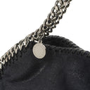 Stella McCartney Falabella Mini Tote Dark Navy Vegan Shaggy Deer Fold Over Bag