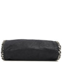 Stella McCartney Falabella Mini Tote Dark Navy Vegan Shaggy Deer Fold Over Bag