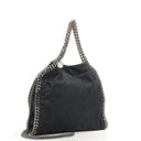 Stella McCartney Falabella Mini Tote Dark Navy Vegan Shaggy Deer Fold Over Bag