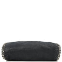 Stella McCartney Falabella Mini Tote Dark Navy Vegan Shaggy Deer Fold Over Bag
