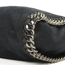 Stella McCartney Falabella Mini Tote Dark Navy Vegan Shaggy Deer Fold Over Bag