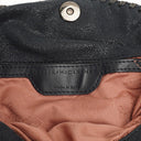 Stella McCartney Falabella Mini Tote Dark Navy Vegan Shaggy Deer Fold Over Bag