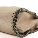 Stella McCartney Falabella Mini Tote Gold Shiny Vegan Shaggy Deer Fold Over Bag