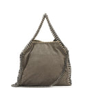 Stella McCartney Falabella Mini Tote Steel Grey Vegan Shaggy Deer Fold Over Bag