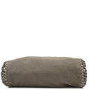 Stella McCartney Falabella Mini Tote Steel Grey Vegan Shaggy Deer Fold Over Bag