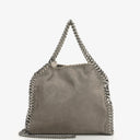 Stella McCartney Falabella Mini Tote Steel Grey Vegan Shaggy Deer Fold Over Bag