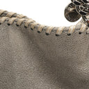 Stella McCartney Falabella Mini Tote Steel Grey Vegan Shaggy Deer Fold Over Bag