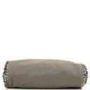 Stella McCartney Falabella Mini Tote Steel Grey Vegan Shaggy Deer Fold Over Bag
