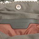 Stella McCartney Falabella Mini Tote Steel Grey Vegan Shaggy Deer Fold Over Bag