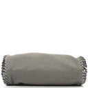 Stella McCartney Falabella Mini Tote Steel Grey Vegan Shaggy Deer Fold Over Bag