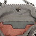 Stella McCartney Falabella Mini Tote Steel Grey Vegan Shaggy Deer Fold Over Bag
