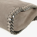 Stella McCartney Falabella Mini Tote Steel Grey Vegan Shaggy Deer Fold Over Bag