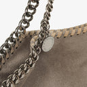 Stella McCartney Falabella Mini Tote Steel Grey Vegan Shaggy Deer Fold Over Bag