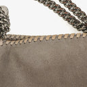 Stella McCartney Falabella Mini Tote Steel Grey Vegan Shaggy Deer Fold Over Bag