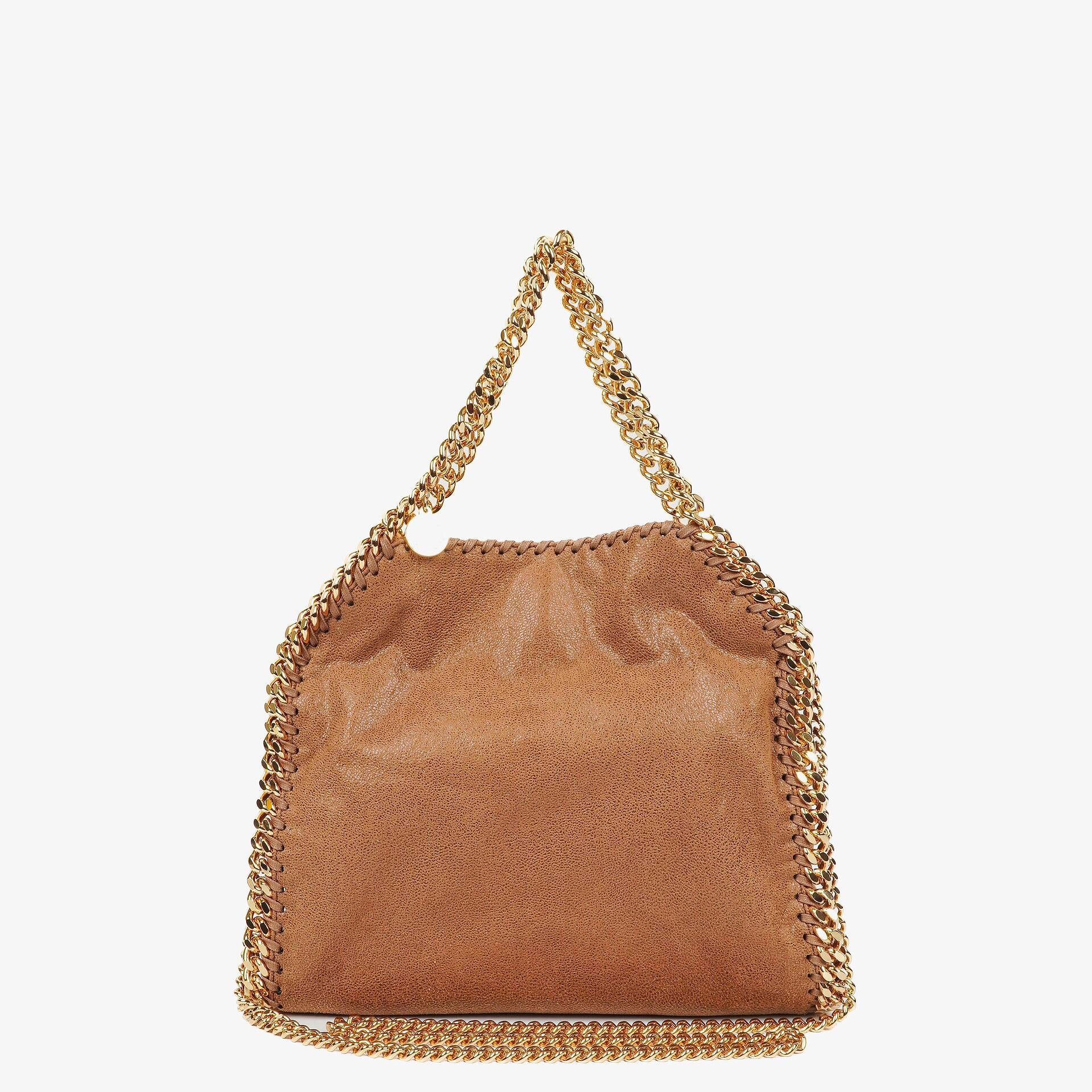 Stella McCartney Falabella Mini Tote Vegan Shaggy Deer Fold Over Bag