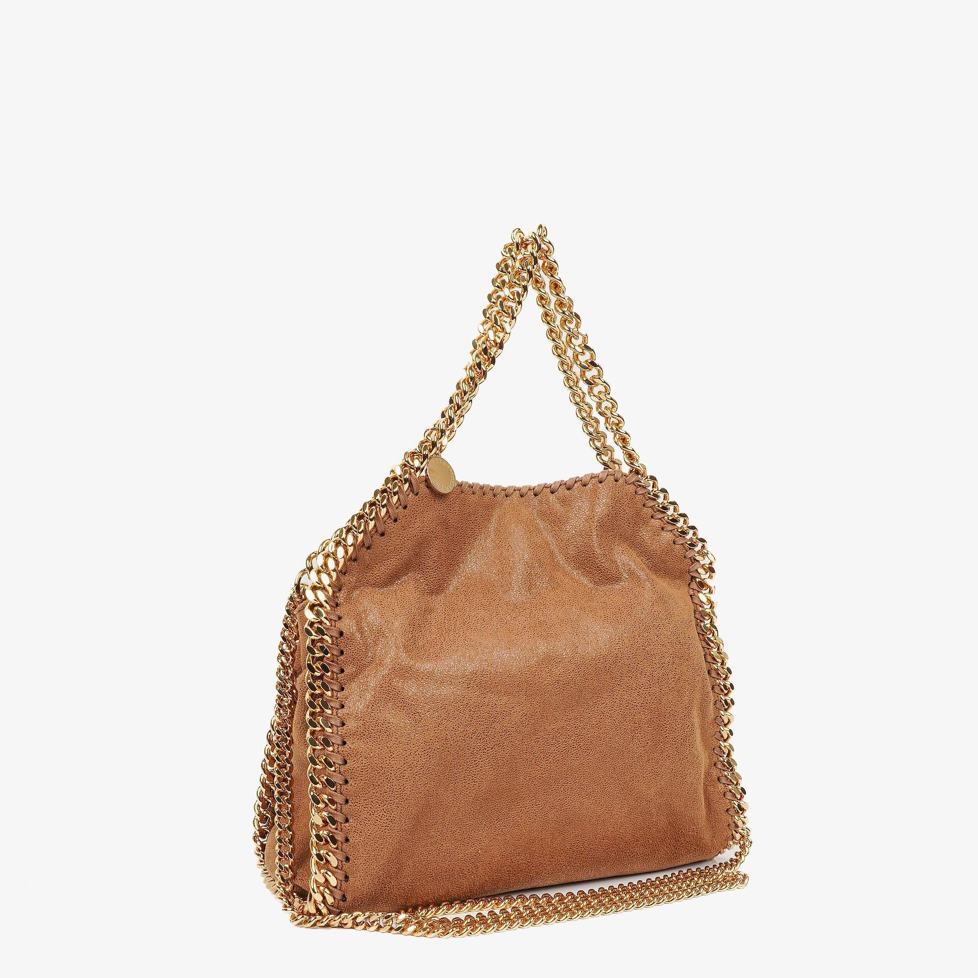 Stella McCartney Falabella Mini Tote Vegan Shaggy Deer Fold Over Bag