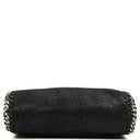 Stella McCartney Falabella Tiny Tote Black Vegan Shaggy Deer