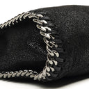 Stella McCartney Falabella Tiny Tote Black Vegan Shaggy Deer
