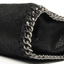 Stella McCartney Falabella Tiny Tote Black Vegan Shaggy Deer