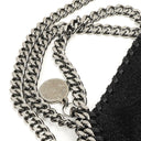 Stella McCartney Falabella Tiny Tote Black Vegan Shaggy Deer