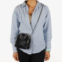 Stella McCartney Falabella Tiny Tote Black Vegan Shaggy Deer