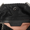 Stella McCartney Falabella Tiny Tote Black Vegan Shaggy Deer