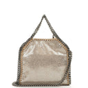 Stella McCartney Falabella Tiny Tote Gold Shiny Vegan Shaggy Deer
