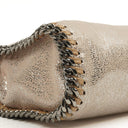 Stella McCartney Falabella Tiny Tote Gold Shiny Vegan Shaggy Deer